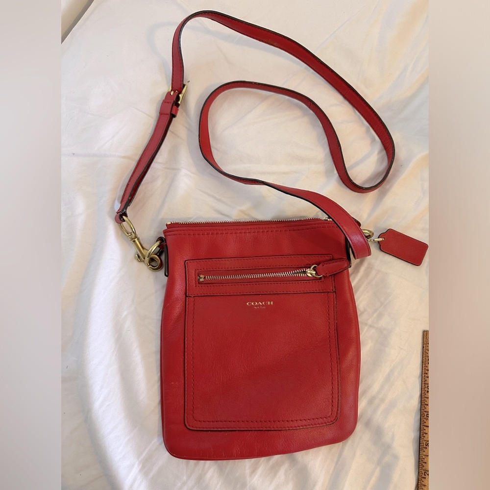 Red Coach Crossbody bag